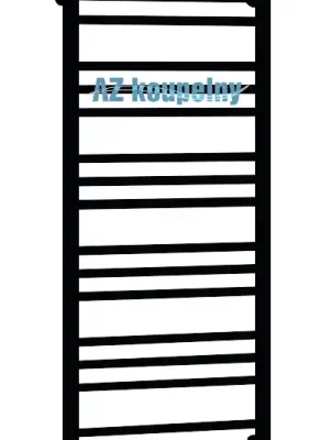 Koupelnový žebřík P.M.H. AVENTO AV3B - Černá lak, 500 x 1210 mm Sleva