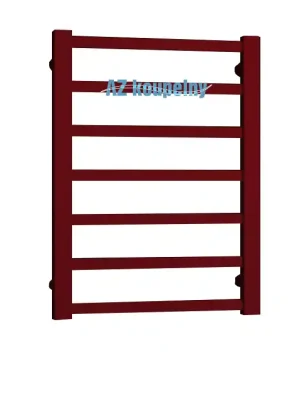 Hranatý koupelnový žebřík PMH GALEON G1RE - Strukturální bordó, 500 x 792 mm Levný