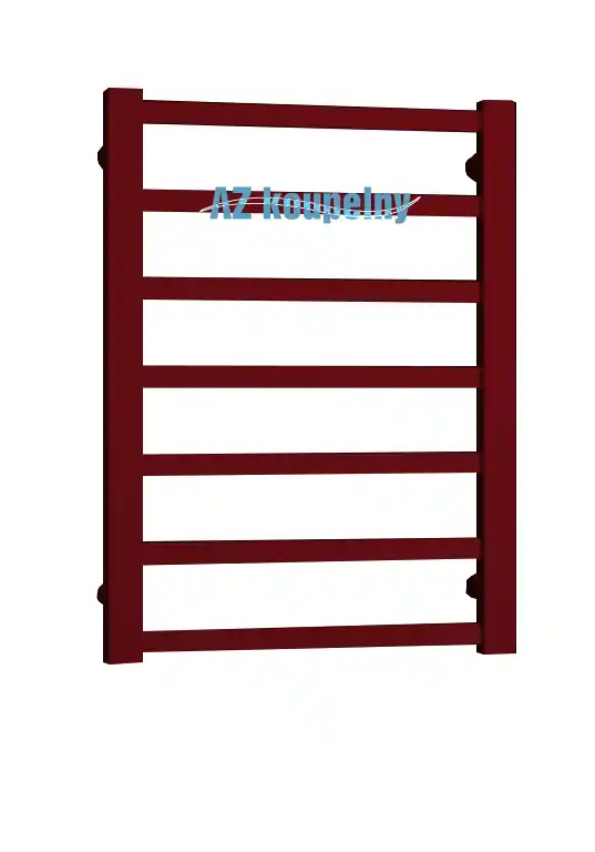Hranatý koupelnový žebřík PMH GALEON G1RE - Strukturální bordó, 500 x 792 mm Lage Kosten