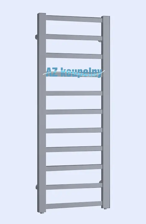 Hranatý radiátor do koupelny PMH GALEON G4MES, Strukturální metal. stříbrná, 600 x 1280 mm Speciale Aanbieding