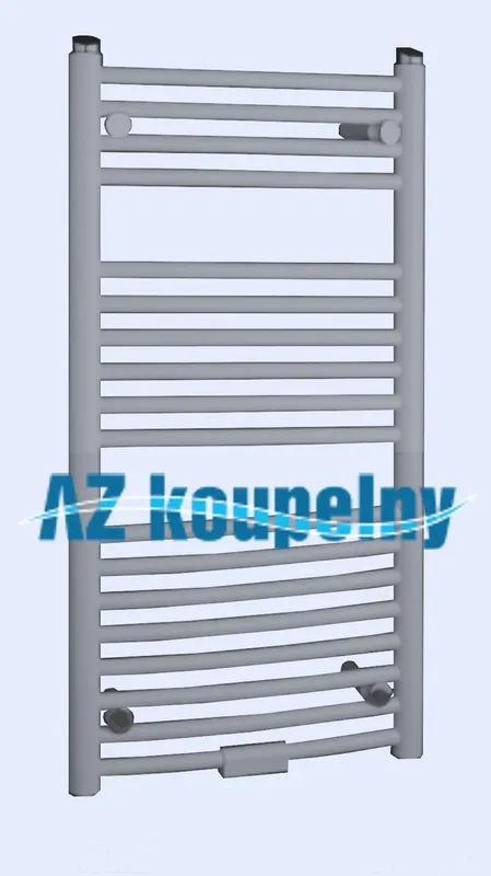 Koupelnový radiátor P.M.H. DANBY D1MES - Strukturální metalická stříbrná, 450 x 940 mm Direct Verzonden