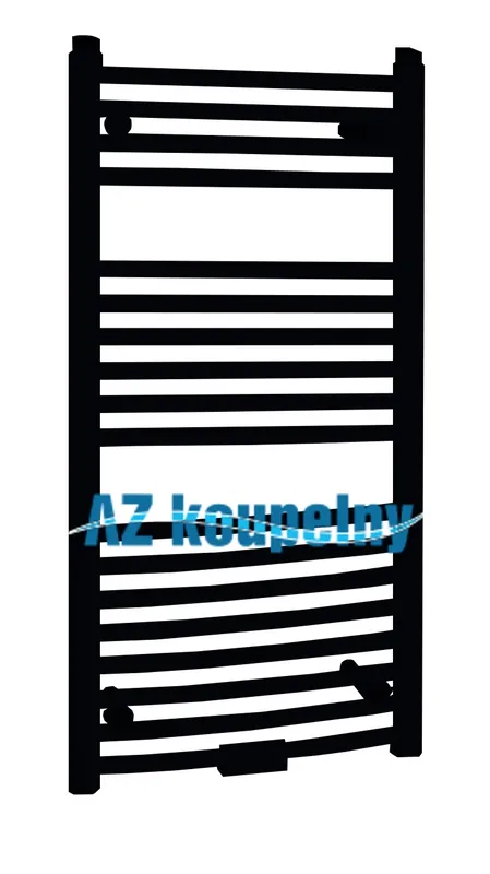Koupelnový radiátor P.M.H. DANBY D1BL - Strukturální černá, 450 x 940 mm Vysoce Kvalitní