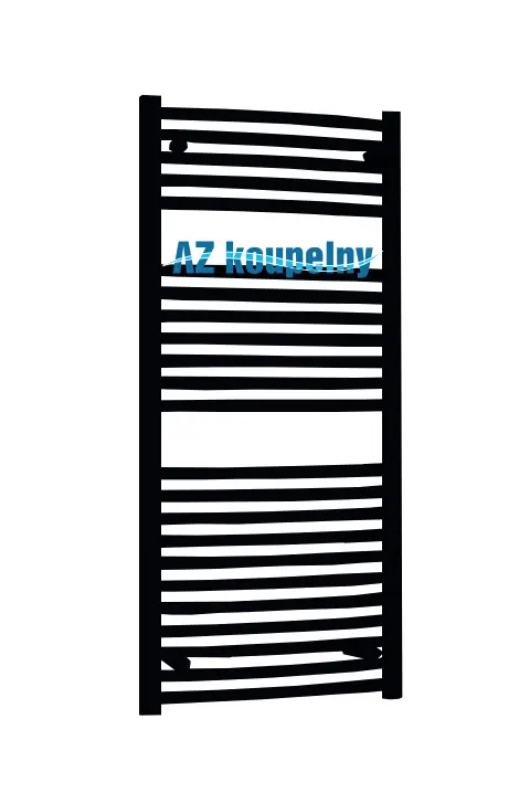 Výprodej Koupelnový radiátor PMH MARABU M3B - Černá lak, 450 x 1233 mm