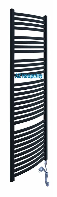 Elektrický žebřík do koupelny Neriet Paris Rondo-N, termostat GTX, 500 x 1712 mm, antracit Op = Op