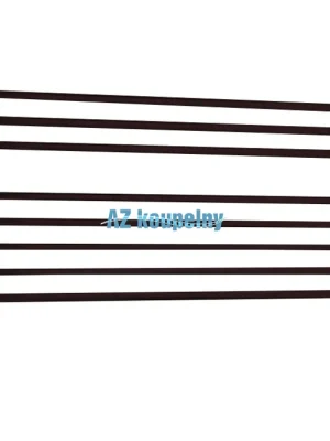 Horizontální koupelnový žebřík P.M.H. SORANO SNLBR - Strukturální hnědá, 905 x 480 mm Finale Výprodej