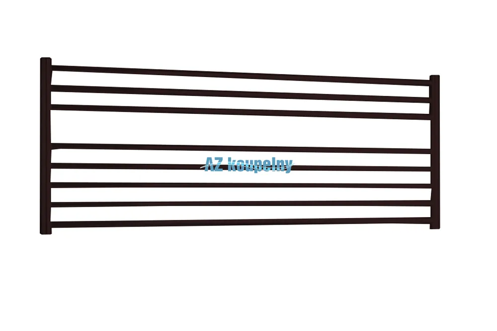 Horizontální koupelnový žebřík P.M.H. SORANO SNLBR - Strukturální hnědá, 905 x 480 mm Finale Uitverkoop