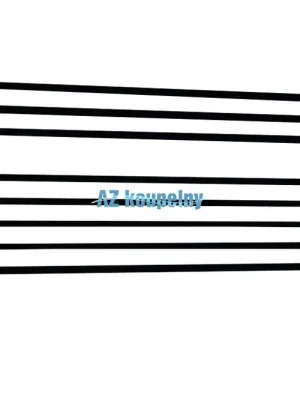 Speciale Akce Topný žebřík do koupelny horizontální PMH SORANO SNXLB - Černá lak, 1210 x 480 mm