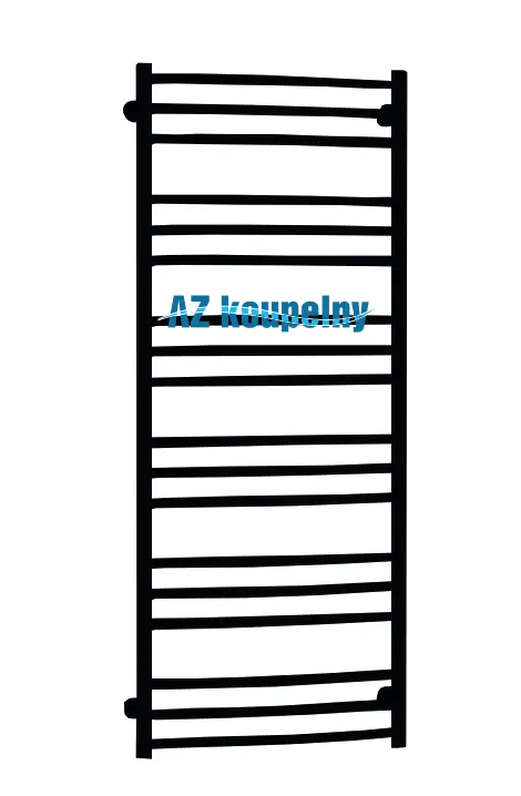 Topný žebřík P.M.H. LAVENO LN3BL - Strukturální černá, 500 x 1210 mm Certifikovaný