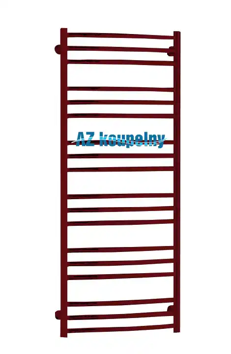 Shop Nu Koupelnový topný žebřík PMH LAVENO LN3RE - Strukturální bordó, 500 x 1210 mm