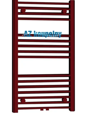 Nejnovější Verze Koupelnový žebřík P.M.H. SAVOY S2RE-M, Strukturální bordó, 600 x 790 mm