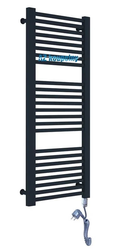 Elektrický topný žebřík Neriet Quadro Duo 600 x 1140 mm, termostat GTX, RAL9005 černá lesk Laatste Versie