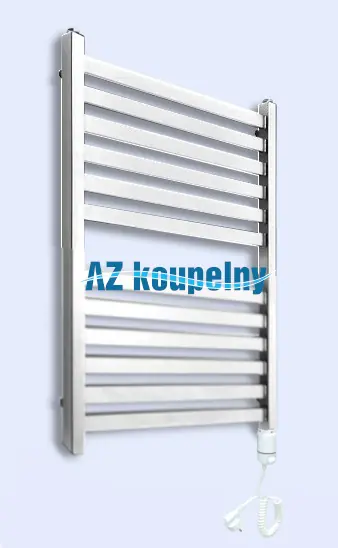 Merkproduct Elektrické žebříkové topení do koupelny Neriet Capri, termostat GTX, 500 x 708 mm, bílé