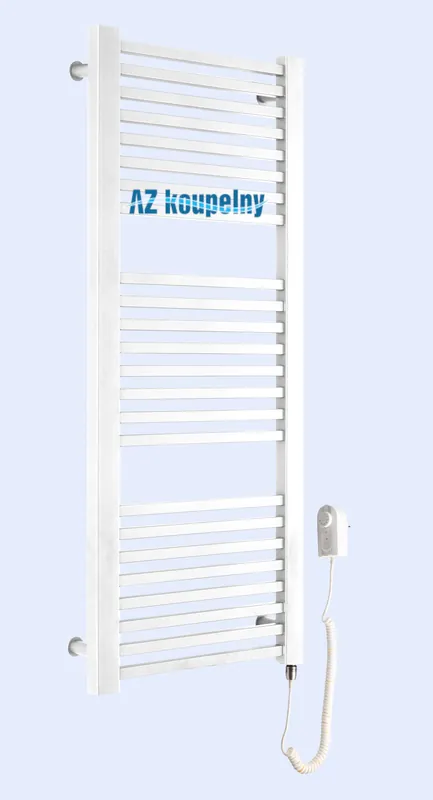 Elektrický koupelnový žebřík Neriet Quadro Duo, 500 x 1140 mm, topná tyč EL.05RE 500W,bílý Rechtstreeks Van De Fabrikant