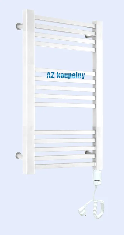 Elektrický hranatý koupelnový radiátor Neriet Quadro Duo 600 x 740 mm, termostat GTX, bílý Koop Vandaag