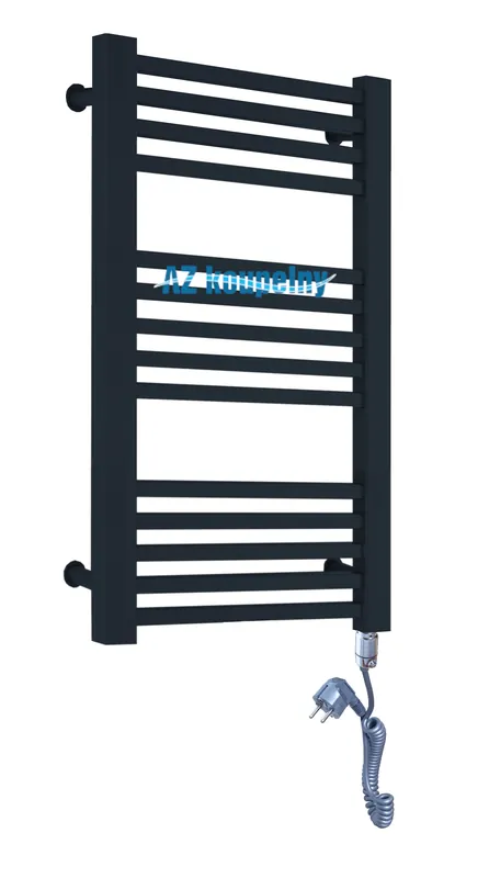 Exclusieve Aanbieding Elektrický žebřík do koupelny Neriet Quadro Duo 600 x 740 mm, termostat GTX, 7016 antracit