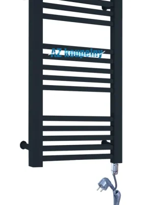 Veilige Betaling Elektrický topný žebřík Neriet Quadro Duo 500 x 740 mm,termostat GTX,RAL9005 černá matná