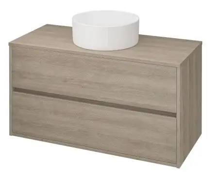 Univerzalní skříňka pod umyvadlo na desku Cersanit CREA 100 cm, dub, S924-012 Hete Deal