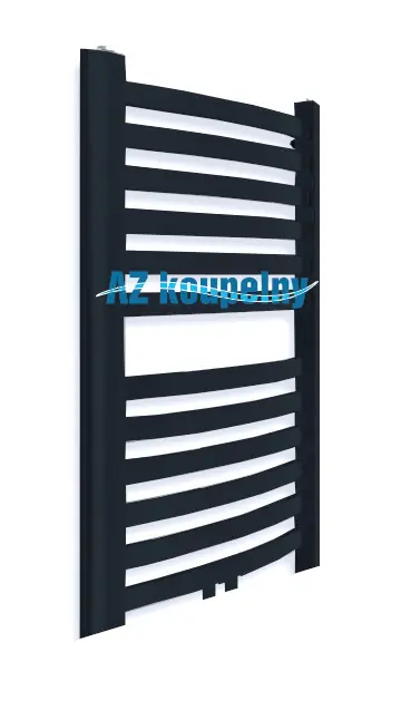 Topný žebřík do koupelny Neriet Drako/MM, 542 x 708 mm, barva RAL9005 černá lesklá Tijdelijk Beschikbaar