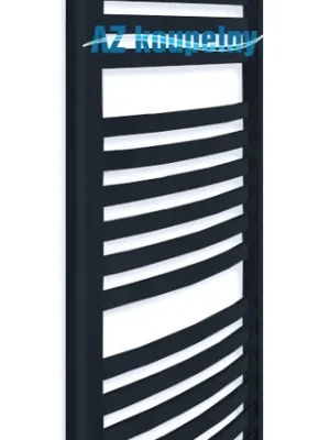Značkový Topný žebřík Neriet Drako/MM, NE-08-542.1072-52-K9005+MM, 542 x 1072 mm, černá lesk