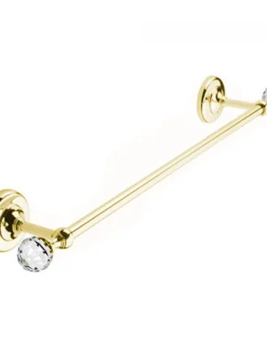 Direct Beschikbaar Retro držák ručníků Bianchi VENEZIA ACBVEN10000ORO, 45 cm, zlato, křišťál Swarovski