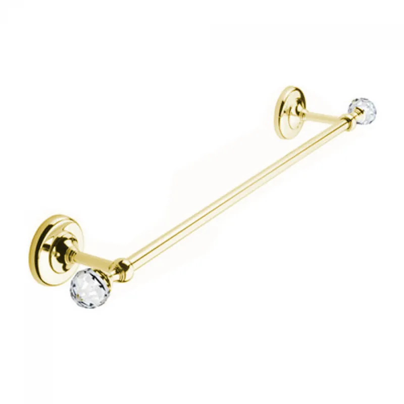 Direct Beschikbaar Retro držák ručníků Bianchi VENEZIA ACBVEN10000ORO, 45 cm, zlato, křišťál Swarovski