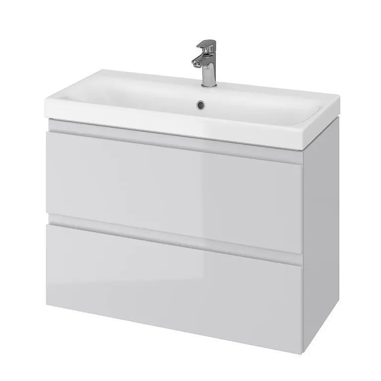 Koop Online Umyvadlová skříňka Cersanit MODUO SLIM S929-001, 80 cm, bez umyvadla, šedá