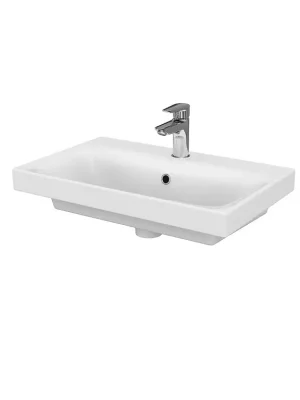 Koupelnové keramické umyvadlo na skříňku Cersanit MODUO Slim K116-010, 60 x 38 cm, bílé Laatste Versie