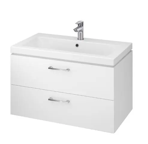 Seizoensaanbieding SET - skříňka pod umyvadlo Cersanit LARA s umyvadlem COMO 80 cm, S801-149-DSM, bílá