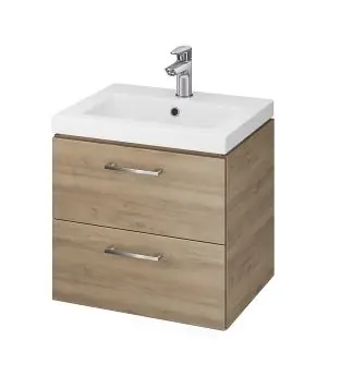 SET - skříňka pod umyvadlo Cersanit LARA s umyvadlem COMO 50 cm, S801-153-DSM, ořech Hoge Kwaliteit