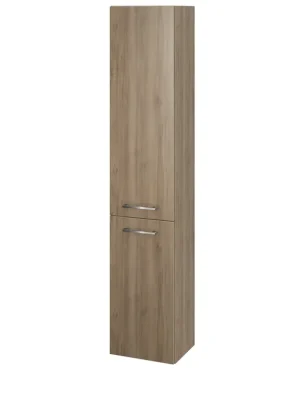 Nízká Cena Koupelnová skříňka vysoká Cersanit LARA, S926-008-DSM, 150 x 30 cm, rozložená, ořech