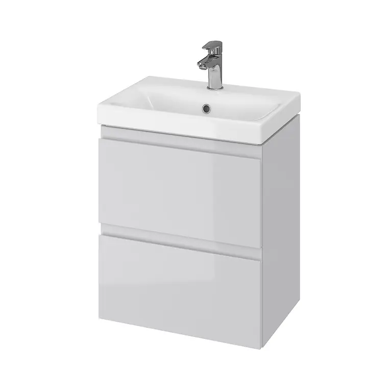 Umyvadlová skříňka bez umyvadla Cersanit MODUO SLIM (S929-005), 50 cm, šedá Betrouwbaar