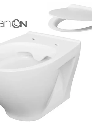 Bestseller Set závěsná WC mísa Cersanit MODUO Clean on + WC sedátko Delfi slim SC EO (K701-147)
