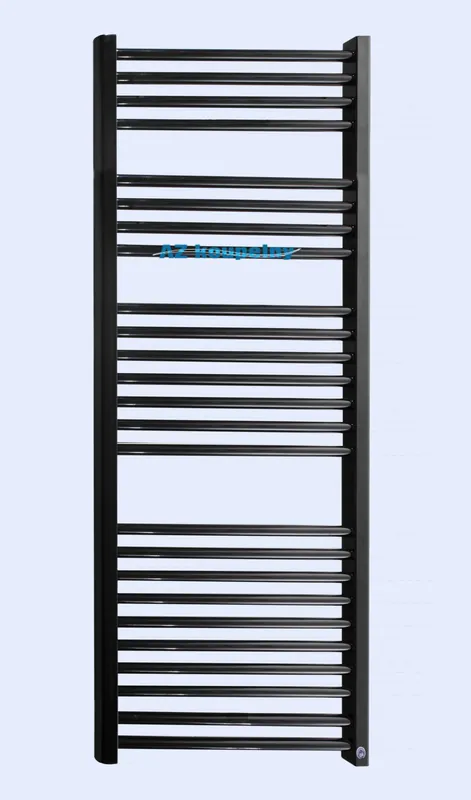 Direct Beschikbaar Topný žebřík do koupelny Neriet Primo-N, 500 x 1424 mm, RAL 9005 černý matný