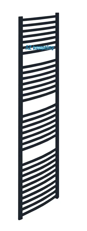 Beperkt Aanbod Koupelnový žebřík Neriet Primo Rondo-N, NR-03-500.1732-44-K9005, 500 x 1732 mm, černá mat
