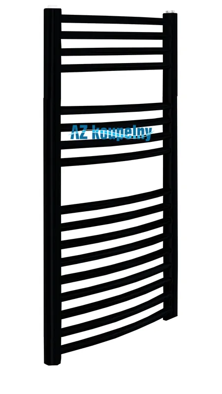 Direct Beschikbaar Topný žebřík do koupelny Neriet Lyra-N, NL-02-600.1140-60-K9005, 600 x 1140 mm, černá mat