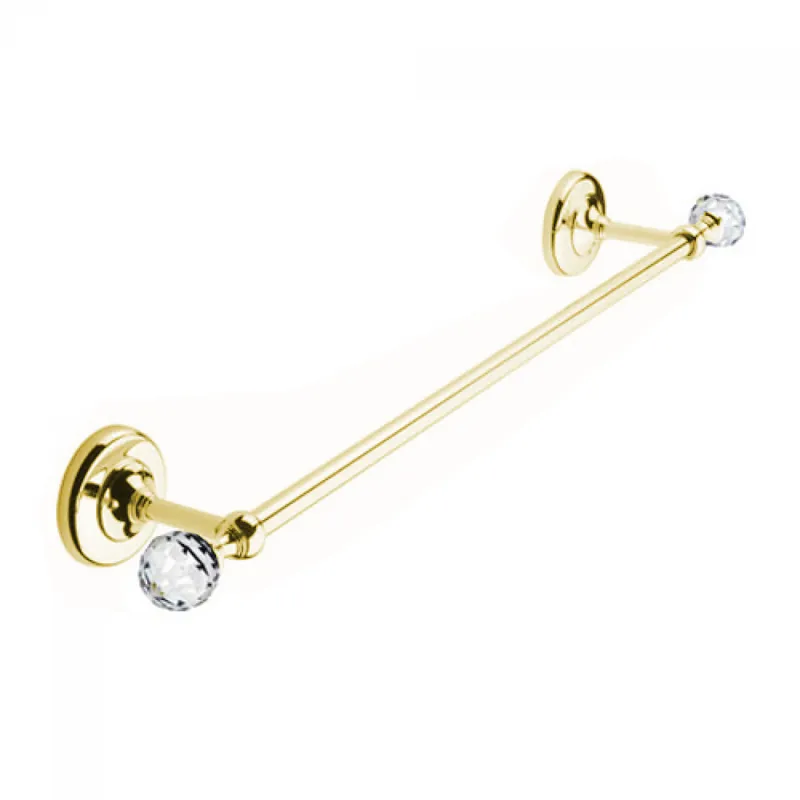 Retro držák ručníků Bianchi VENEZIA ACBVEN11000ORO, 60 cm, zlatý, křišťál Swarovski Alleen Vandaag
