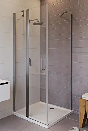Levný Designový sprchový kout čtvercový Riho NOVIK Z203, GZ7090090, čiré sklo 6 mm, 90 x 90 cm