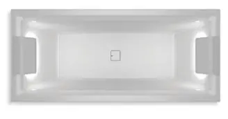 Vana Riho STILL SQUARE LED LR, BR0200500K00132, 170 x 75 cm, objem 265 l, akrylát, bílá Alleen Vandaag