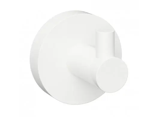 Nástěnný designový věšáček kulatý Bemeta WHITE, 104106024, 55 x 50 mm Direct Verzonden