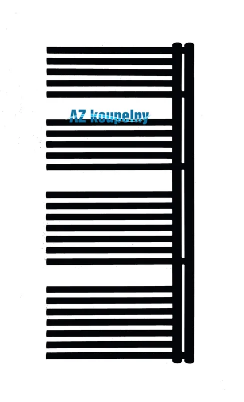 Otopné těleso do koupelny Neriet Phoenix Line, 600 x 1300 mm, levý, RAL9005 černá matná Fabrieksprijs