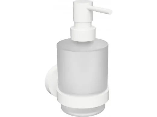 Beperkte Voorraad Dávkovač tekutého mýdla skleněný mini Bemeta WHITE, objem 200 ml, 104109104, mosaz / sklo