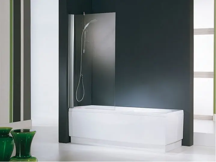 Aanbieding 1-dílná vanová skleněná zástěna Santech AURORA 1, transparentní sklo 6 mm, 85 x 150 cm