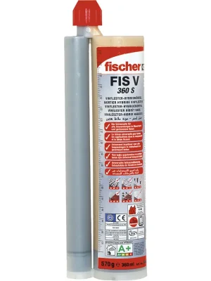 Chemická malta vinylesterová fischer FIS V 360 S, 43994, dvoupístová, 2x směšovač, 360 ml Beste Prijs