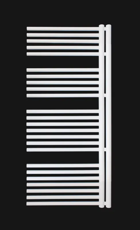Exclusieve Aanbieding Topný žebřík do koupelny designový Neriet Phoenix Line, 500 x 1300 mm, levý, bílý