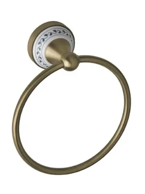 Retro držák ručníku kruh Bemeta KERA, 144704067, bronz /stará mosaz/ Přímo Od Výrobce