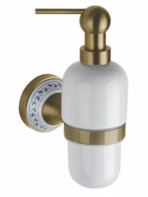Keramický retro dávkovač tekutého mýdla Bemeta KERA 230 ml, 144709017, bronz /stará mosaz/ Nejnovější Verze