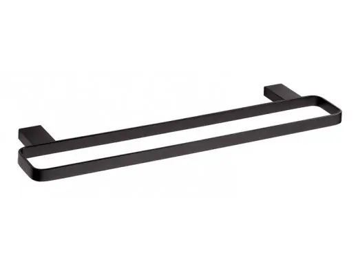 Držák ručníků dvojitý Bemeta NERO, 500 x 132 mm, 135004080, černý Veilige Betaling