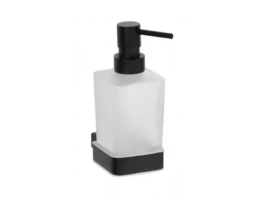 Beperkte Voorraad Dávkovač tekutého mýdla skleněný Bemeta NERO, 250 ml, 135009040, barva černá
