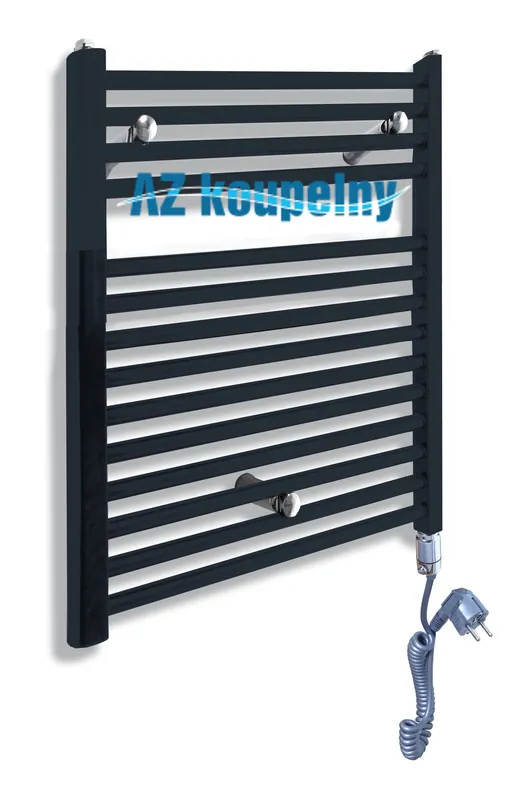 Premium Elektrický topný žebřík Neriet PRIMO, s termostatem GTX, 600 x 764 mm, RAL7016 antracit