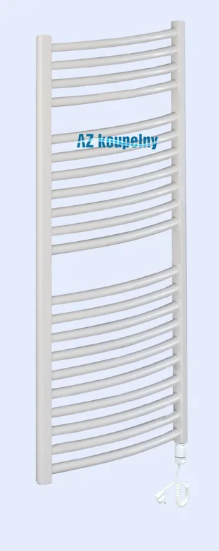 Elektrický koupelnový radiátor Neriet PRIMO RONDO s termostatem GTX, 600 x 1160 mm, bílý Gratis Retour